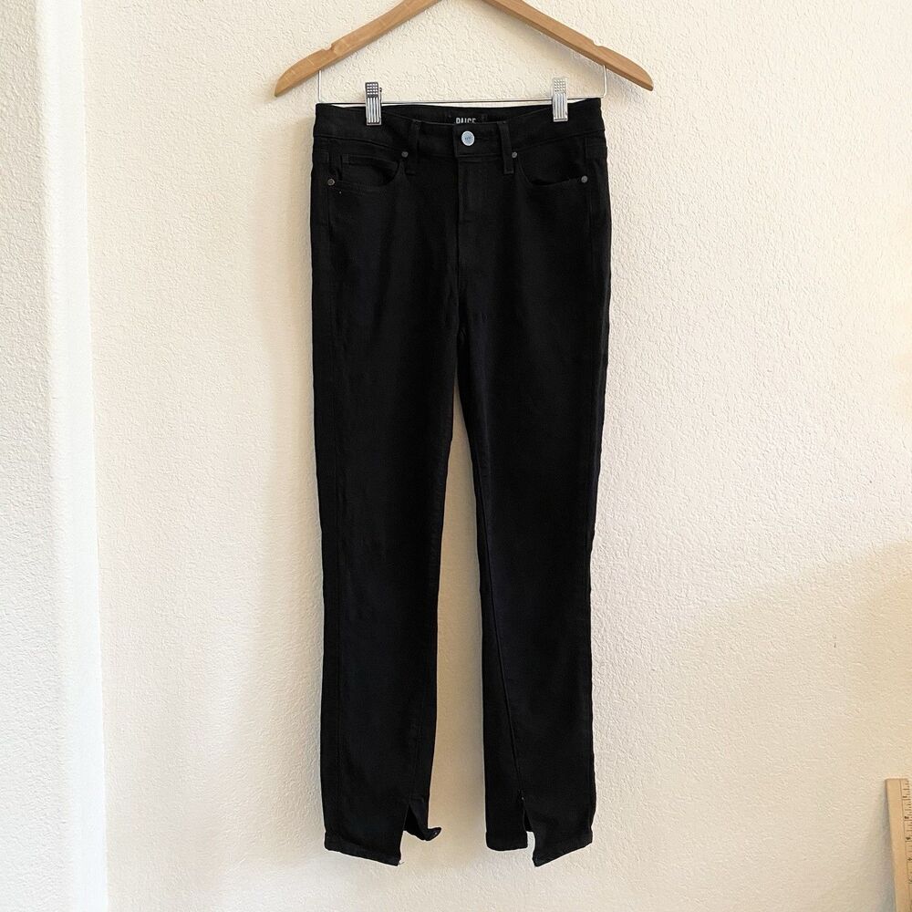 Paige Black Hoxton Skinny Black‎ Jeans Size 26